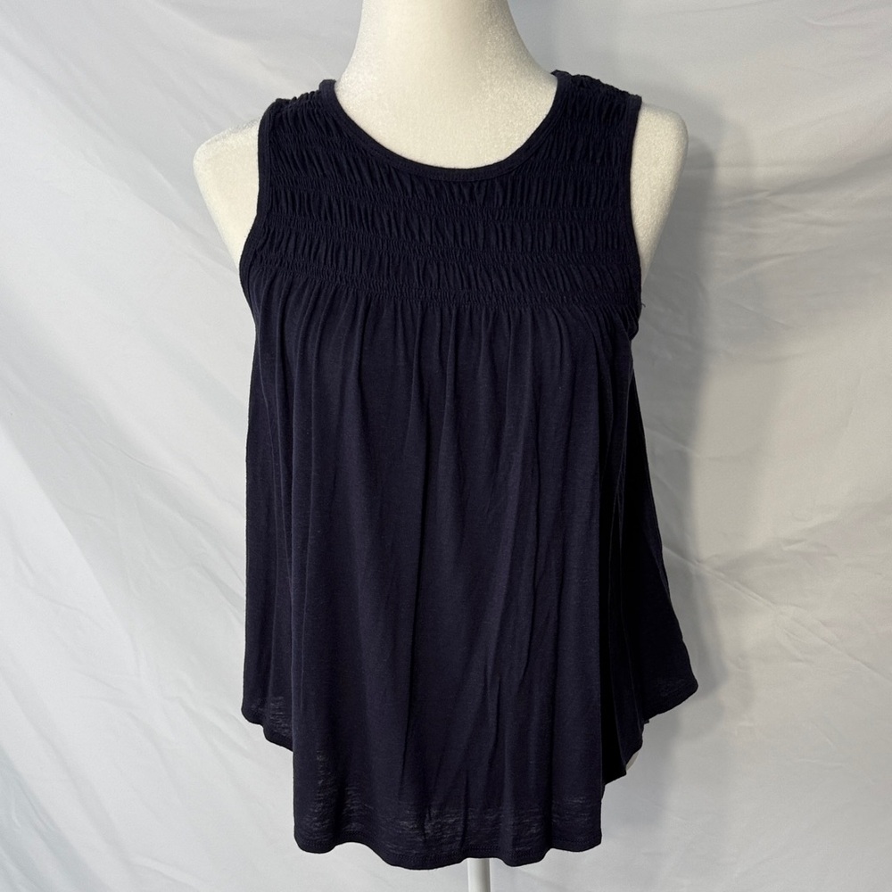 Elegant Navy Sleeveless  Top